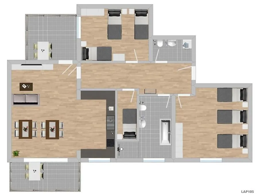 Lap105 - Moderne Monteurwohnung Uebergangswohnung Lappersdorf  Lappersdorf (Regensburg)